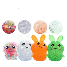 

DNA Balls Bunny Stress Ball Kawaii Rabbit Stimulating Calming Sensory Squishy Balls Water Bead Squeezing Fidget Toys Squishies