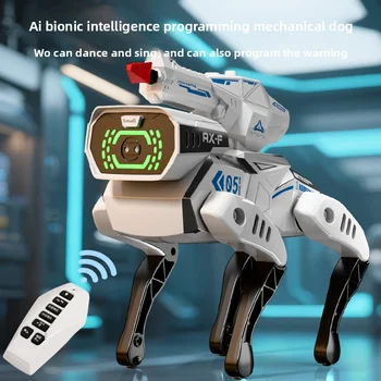 Cane robot acrobatico telecomandato, giocattolo elettrico per bambini, programmabile per ragazzi, può abbaiare e spostare, simulazione intelligente AI