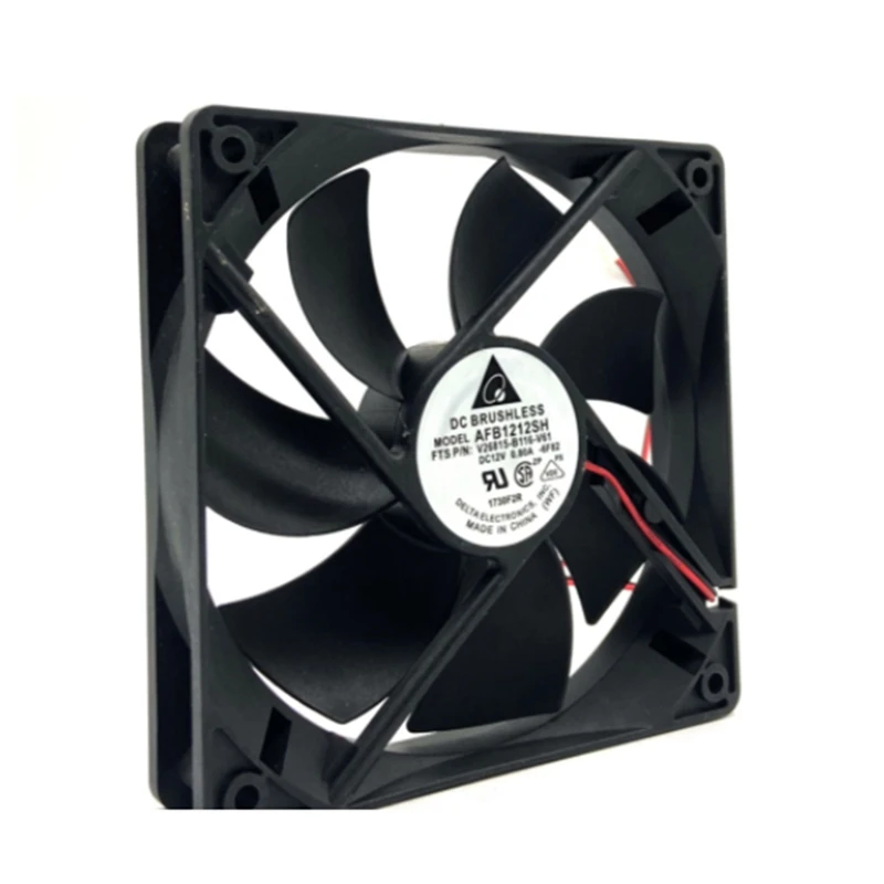 Cooler Fan AFB1212SH 12025 DC 12V 0.80A Cooling Fan 120X120x25mm Double Ball Bearing 3400 Rpm 113Cfm For Mining