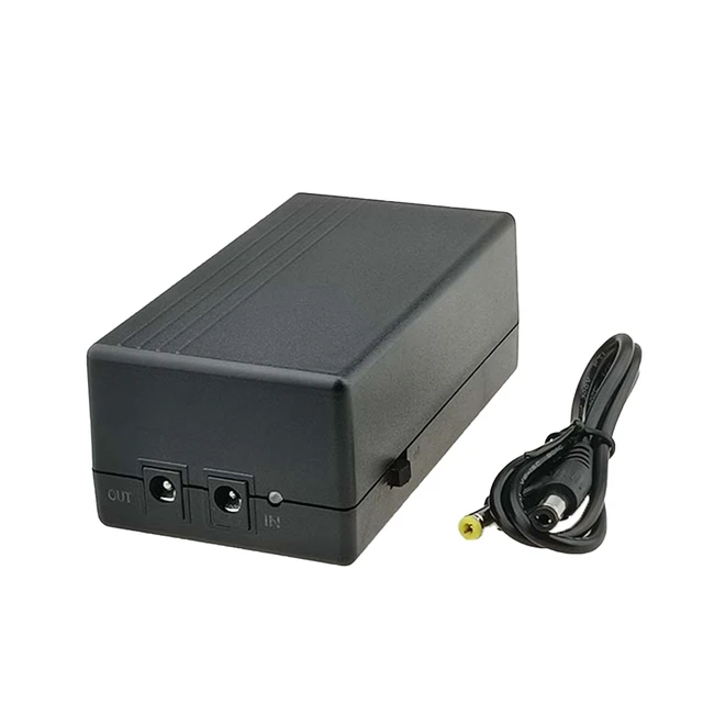 Multipurpose Mini UPS Battery Backup 5V 2A 44.4W Security Standby Power  Supply Uninterruptible Power Supply 111 x 60 x 43mm