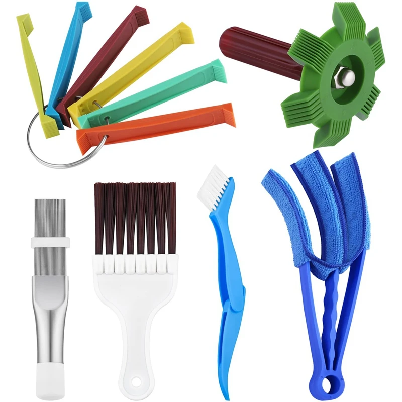 

6Pc Repair Clean Tool Set Air Conditioner Fin Cleaner Set Air Outlet Cleaner Evaporator Radiator