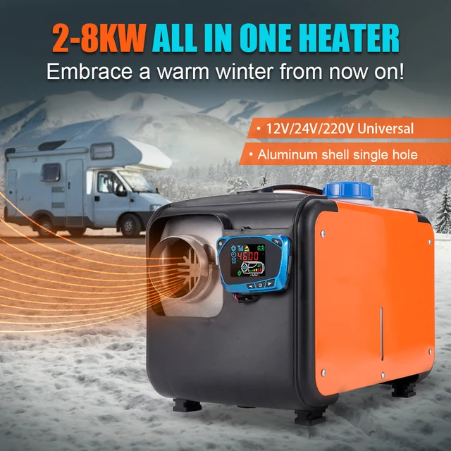 3-In-1 Air Parking Diesel Heater 12V 24V 220V For 5KW-8KW Diesel Heater  Single Hole LCD Display For Trucks Car Warmer Kits - AliExpress