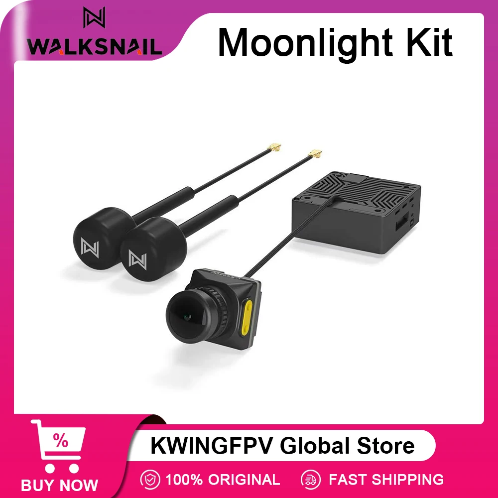 Walksnail AVATAR Moonlight KIT CADDXFPV HD VTX Built-in EIS Support Gyroflow FOV 160° For RC FPV Freestyle Drone Quadcopter