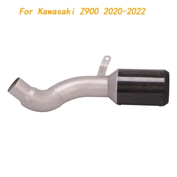 Escape Motorcycle Mid Link Pipe And Exhaust Muffler Stainless Steel Exhaust System For Kawasaki Z900 2020-2022