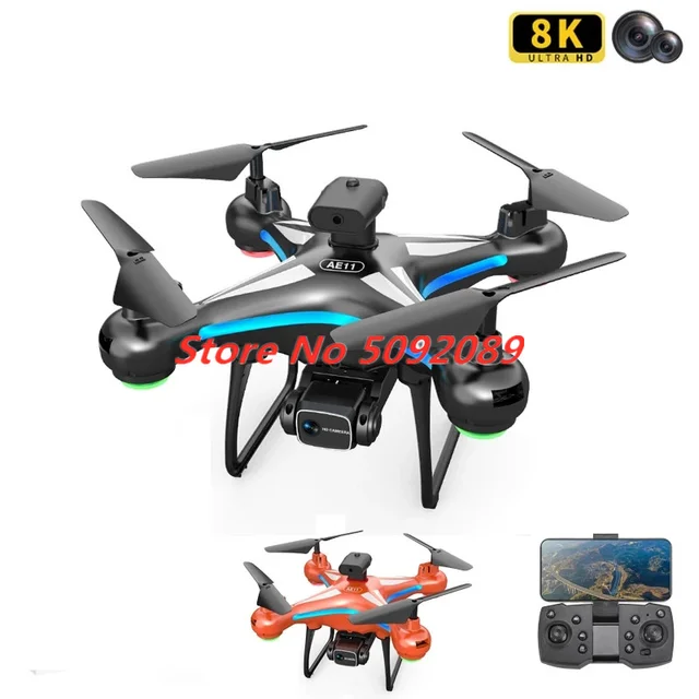 8K HD ESC Camera Drone 4-Way Laser Obstacle Avoidance Quadcopter Option Flow Long Time Flying Aricraft Boy Kid Boy Gifts Toys 6