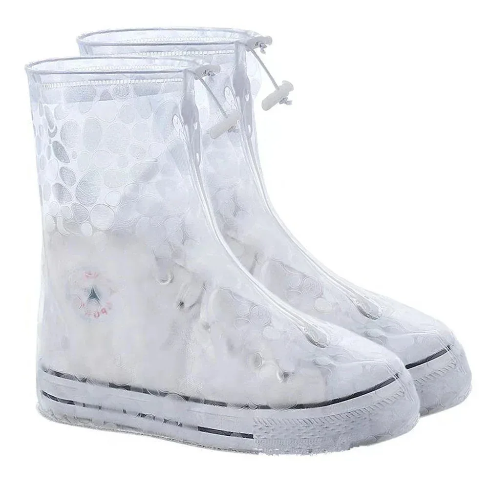 Shoe Covers 1 Pair Silicone Waterproof Anti-slip Shoe Covers Men's Women's Outdoor Rainy Day Shoe Covers Wear-resistant Thick Shoes Cover