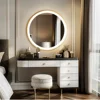 LUVODI 32Inch Waterproof Gold Frame Bathroom Mirror with LED Lights Illuminate Wall Vanity Mirror 3 Color Dimming Quick Defog 4