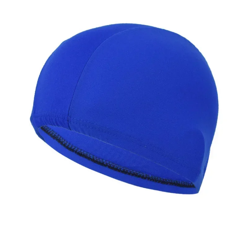 1PC High Elastic Single Thread Polyamide Swimming Cap Men And Women No Cut Breathable Swimming Cap Adult Cloth Cap Hot Spring 4
