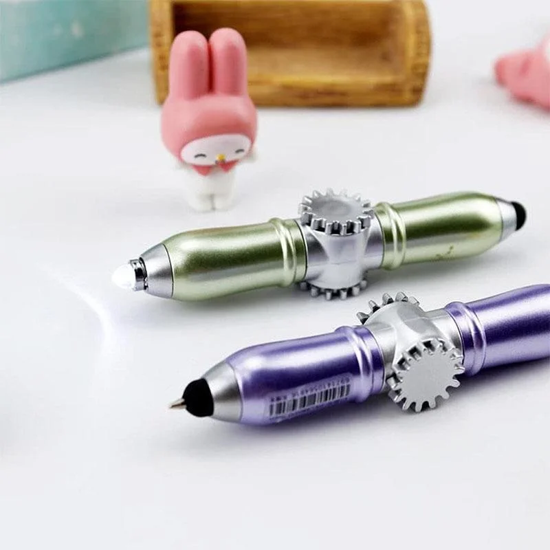 Creative Invisible Glow Fidget Spinner Pen