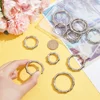 5PCS Metal Bamboo Buckle Spring O Ring Round Push Trigger Key DIY Connector Openable Keyring Carabiner Purses Handbags Snap 5