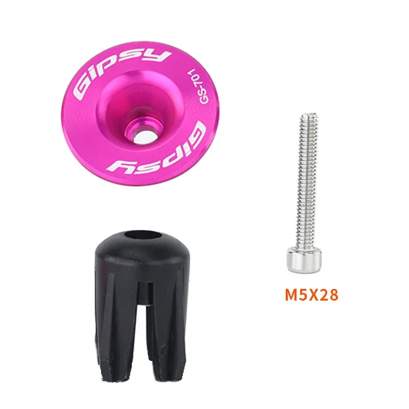 2pcs Bicycle Handlebar End Plugs Aluminum Alloy Mountain Road Bicycle Handlebar End Cap Multi-color Cycling Accessories