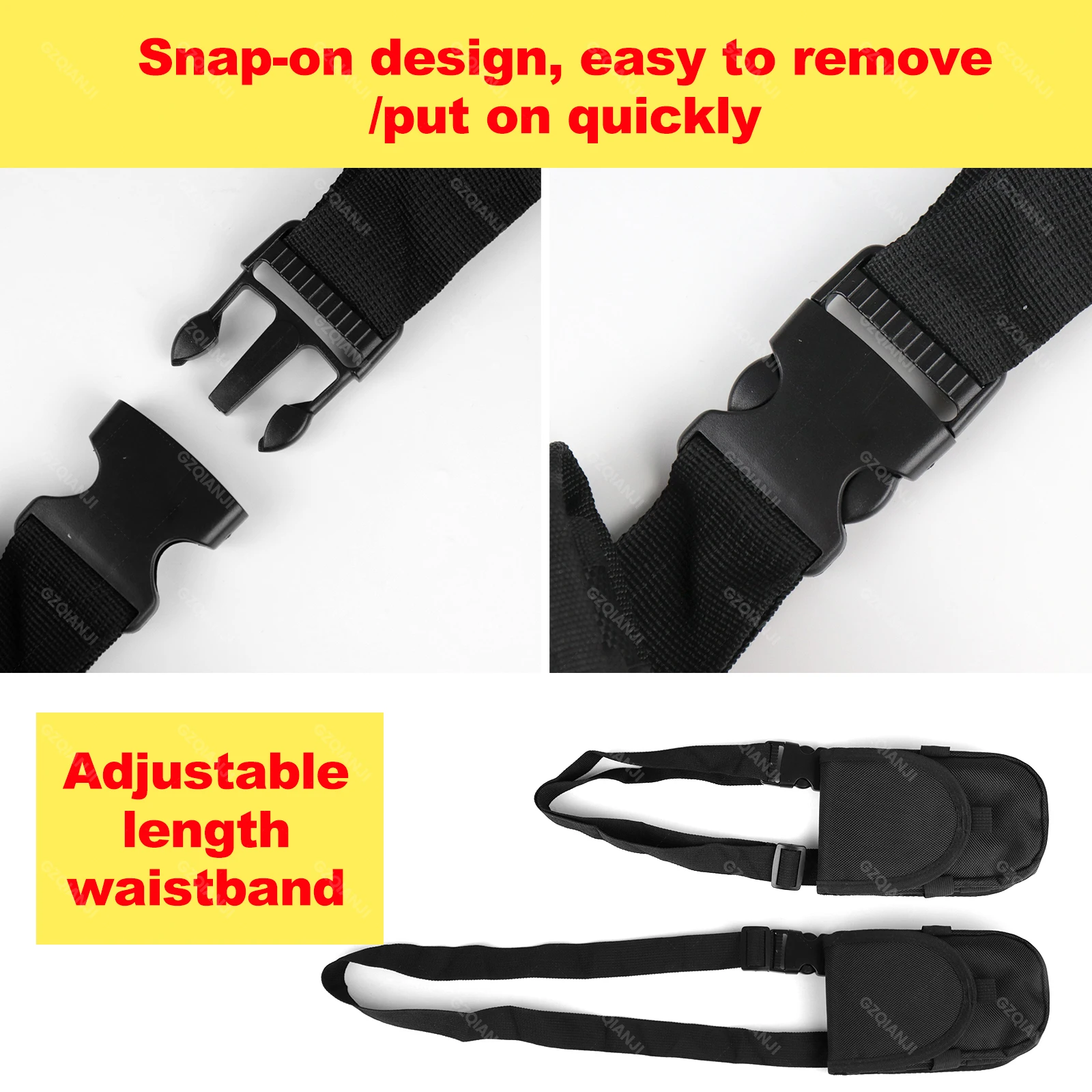 Universal Waist Belt Case Bag Phone POS PDA Holder Outdoor Camping Nylon Pouch Holster Cover for 4.7-7.2 Inch Honeywell PDA