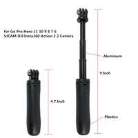 Extendable Selfie Stick Portable Vlog Tripod Stand Mini Hand Grip For Gopro 13 12 11 10 9 8 Insta360 X4 X5 DJI Action 5 Pro 4 6 - Image 2