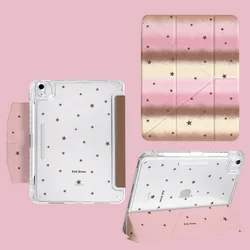 Premium Foldable iPad Case with Magnetic Buckle and Inner Pocket - Pro11 M5M4 (3 - Side Print)