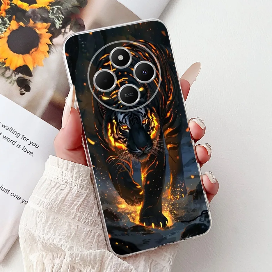 Cute Cat Cartoon Painted Soft Silicone Case - Stylish Back Cover