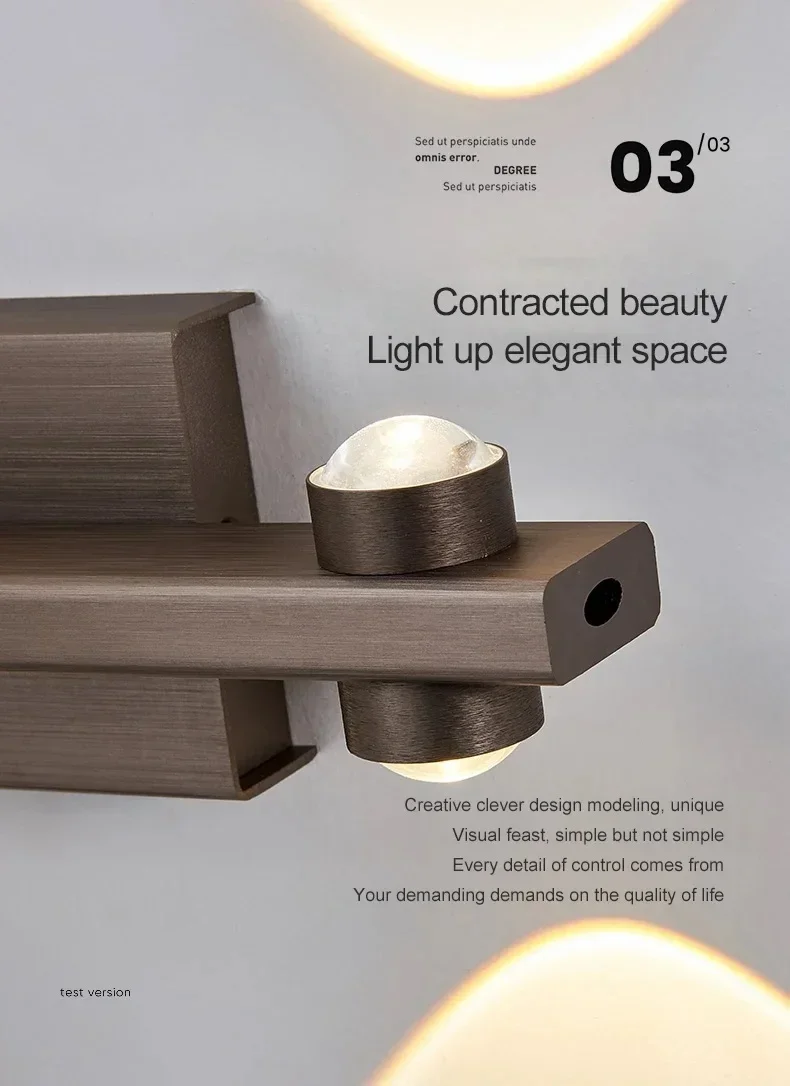 Description Picture 4 of itemLed Wall Lamp Bathroom Mirror Vanity Light For Bedroom Bedside Living Room AC85 - 265V Indoor Modern Sconces Fixtures Black Gold