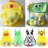 Baby Bath Toy Storage Bag Suction Cup Fixed Design Cute Cartoon Dinosaur Frog Animal Shape Children's Bathroom Grid Storage Bags 1