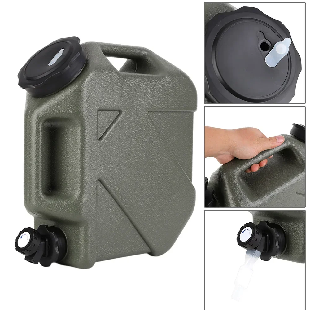 11-12L Portable Water Bucket, Detachable Faucet, Leak-Proof Camp Water Bag for Outdoor Use -Camping,Hiking,Fishing,Picnic