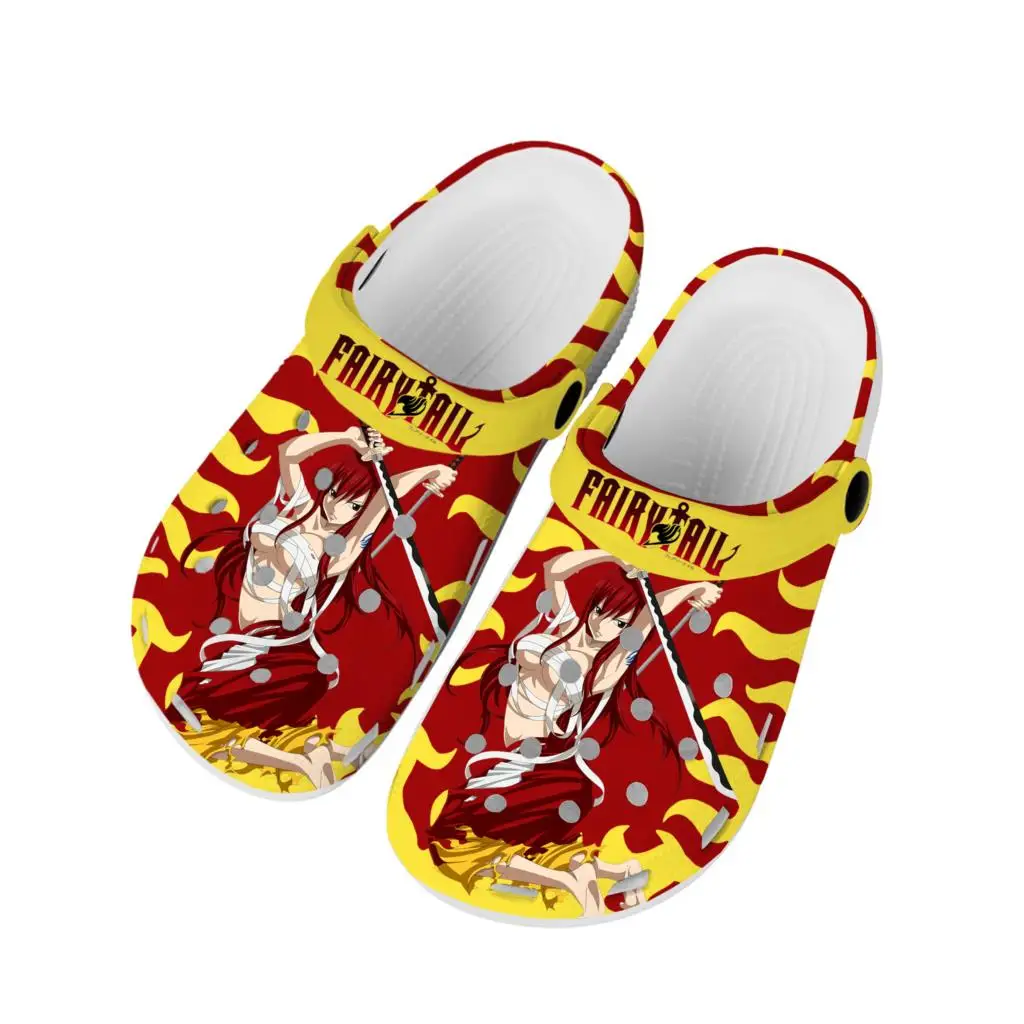 

Anime Fairy Tail Erza Scarlet 3D Print Home Clogs Custom Water Shoes Mens Womens Teenager Shoe Garden Clog Beach Hole Slippers