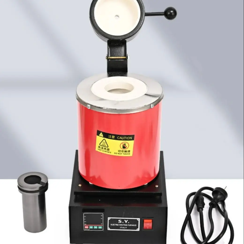 Forno Fusione Oro 3KG - 1400W 2000°F | Con Crogiolo Grafite | Per Oro, Argento, Rame | 220V - Foto 2