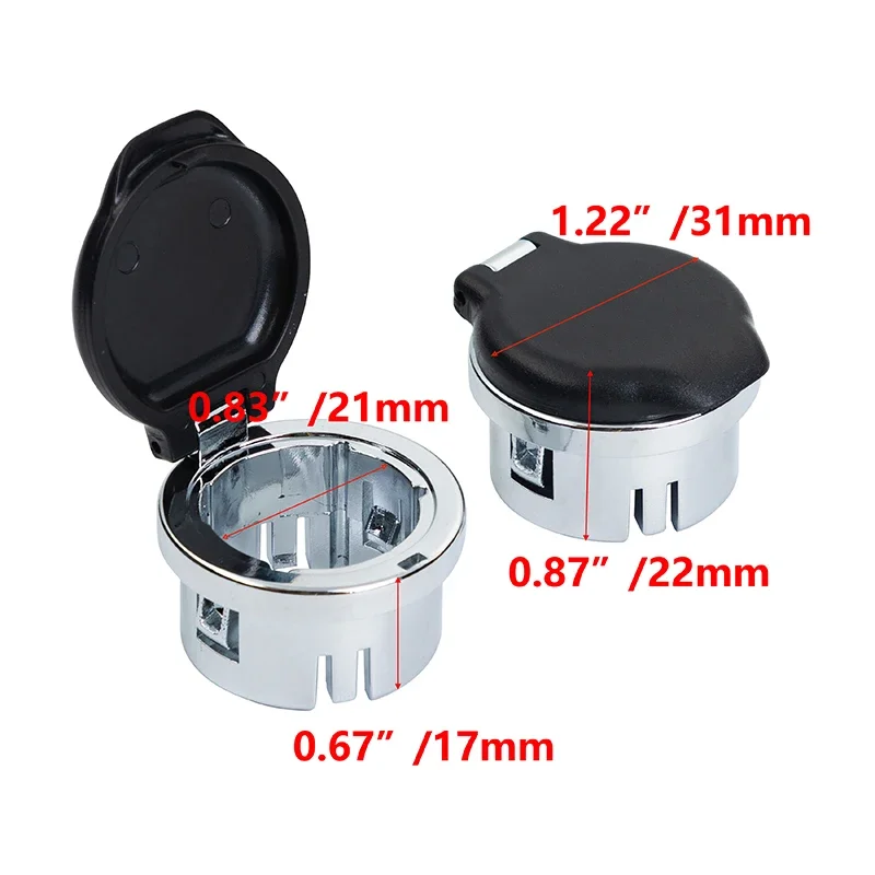 2pcs Dash Power Outlet Cover 20983936 Car Accessories for Chevrolet Tahoe Silverado Suburban Sierra GMC Yukon 2007-2013