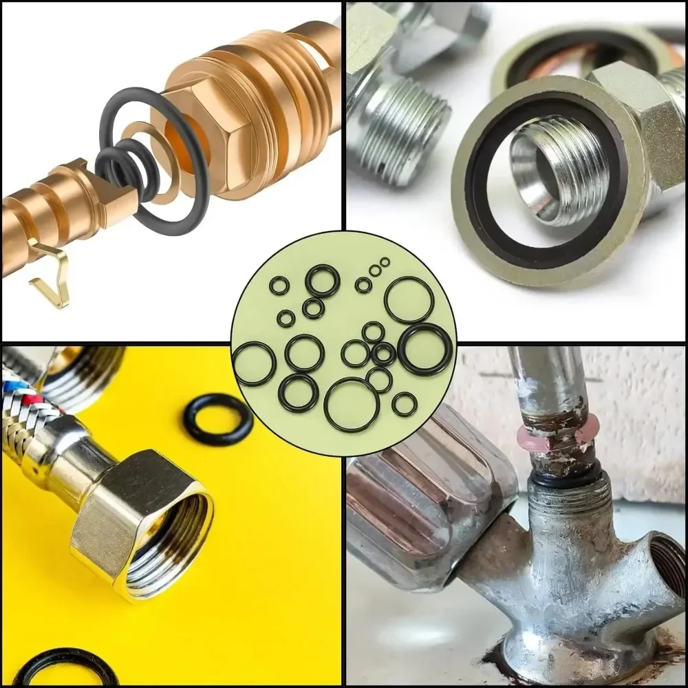 Nitrile Rubber O Ring Set - Elastic Oil-Resistant Sealing Gaskets