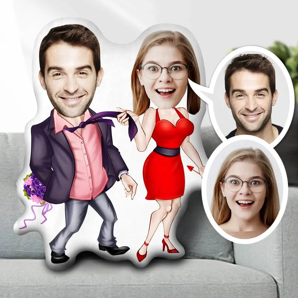 Custom Caricature Funny Couples Pillow 1 | Custom Caricature Funny Couples Pillow 3