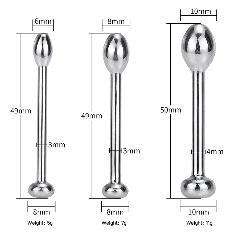 BUYBOOS Male Urethral Sounds Metal Horse Eye BDSM Stick Urethral Masturbator Adult Stick Dilator Penis Plug Sex Toy
