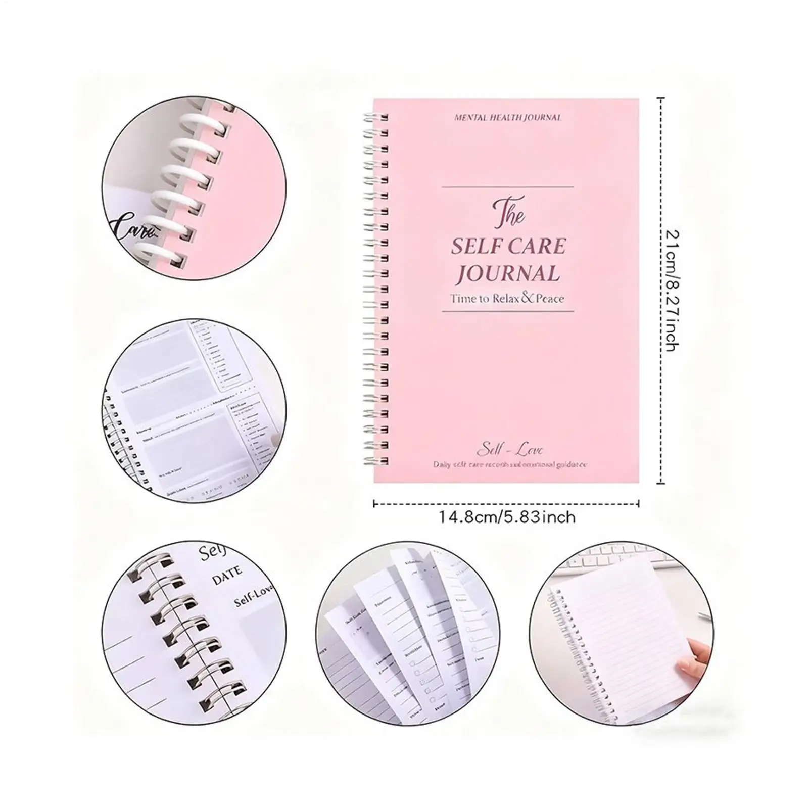 Self Care Journal Personal Portable Wellness Prompt Journal Personal Notebook For Improvement Productivity Gratitude Affirmation