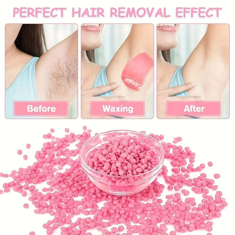 Hard Wax Beans Solid Hair Remover 50g/100g No Strip Depilatory Hot Film Wax Bead Hair Removal for Full Body Bikini Leg Eyebrow