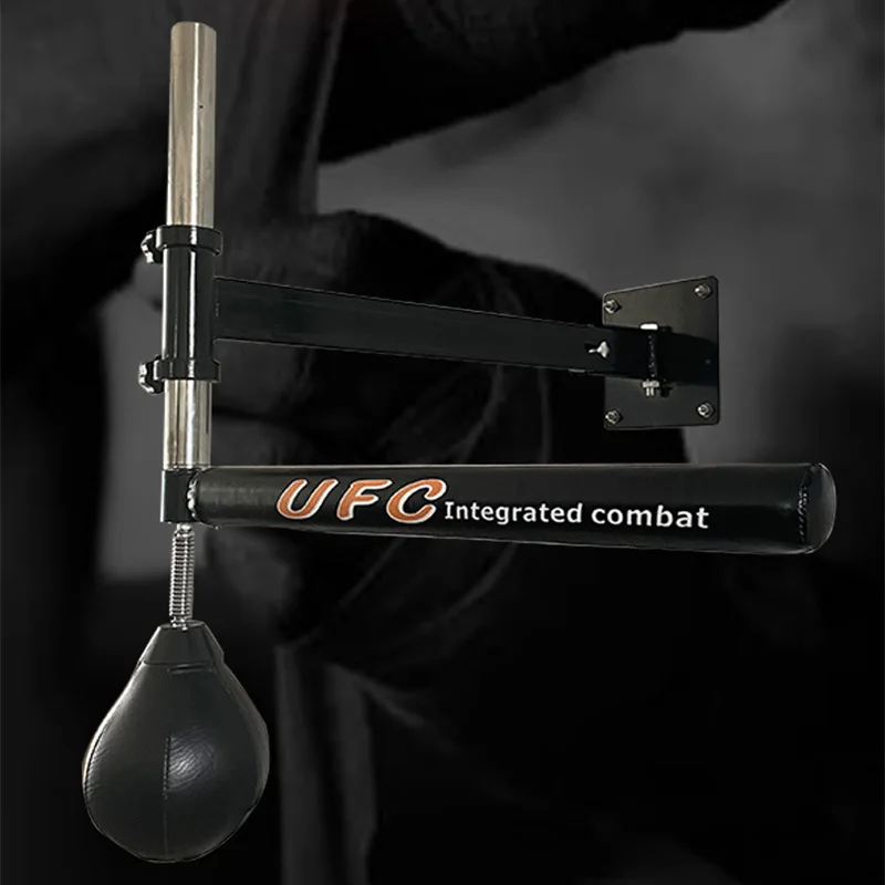 Bag with Reaction Bar, 1 Boxing Spinning Bar with 1 Reflex Bag, Electronic Wall Mounted Boxing Speed Trainer 2 Mode Setting