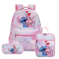 Stitch Primary School Bag Children's Cartoon Backpack Backpack Boys Girls Anime Kawaii Cartoon School Bag Mochila 4