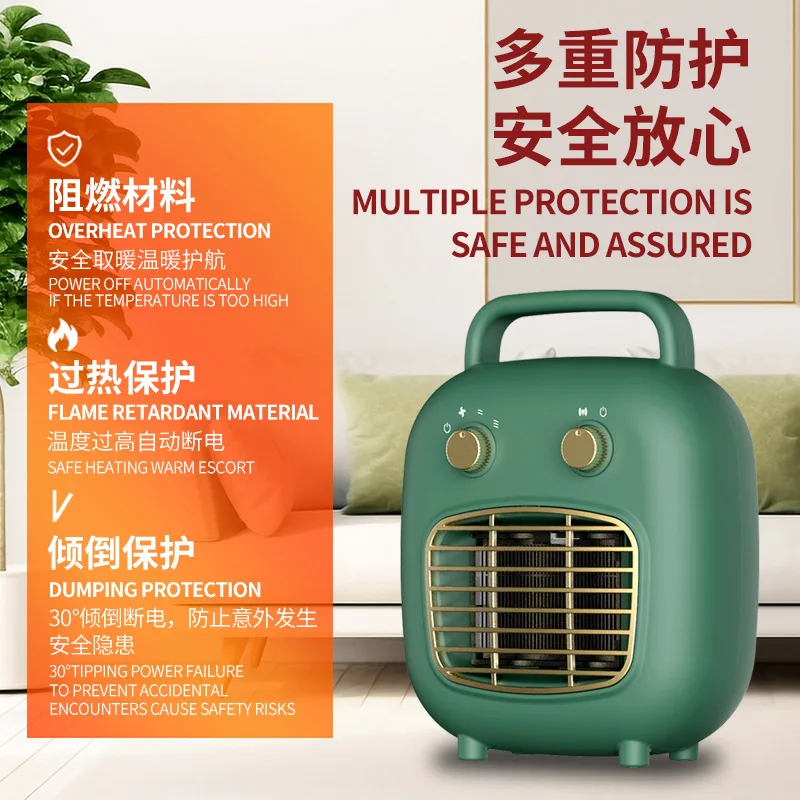 New Home Small Electric Warmer, Office Desktop Mini Quick Heat Heater, PTC Ceramic Electric Warmer Overheat Power Off Protection energy efficient electric heater portable ceramic heater with overheat protection 900w quiet space heater for home bedroom