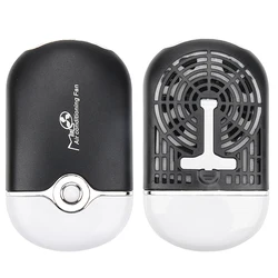 Compact USB-Powered Eyelash Drying Fan for Quick Makeup Application (Black)