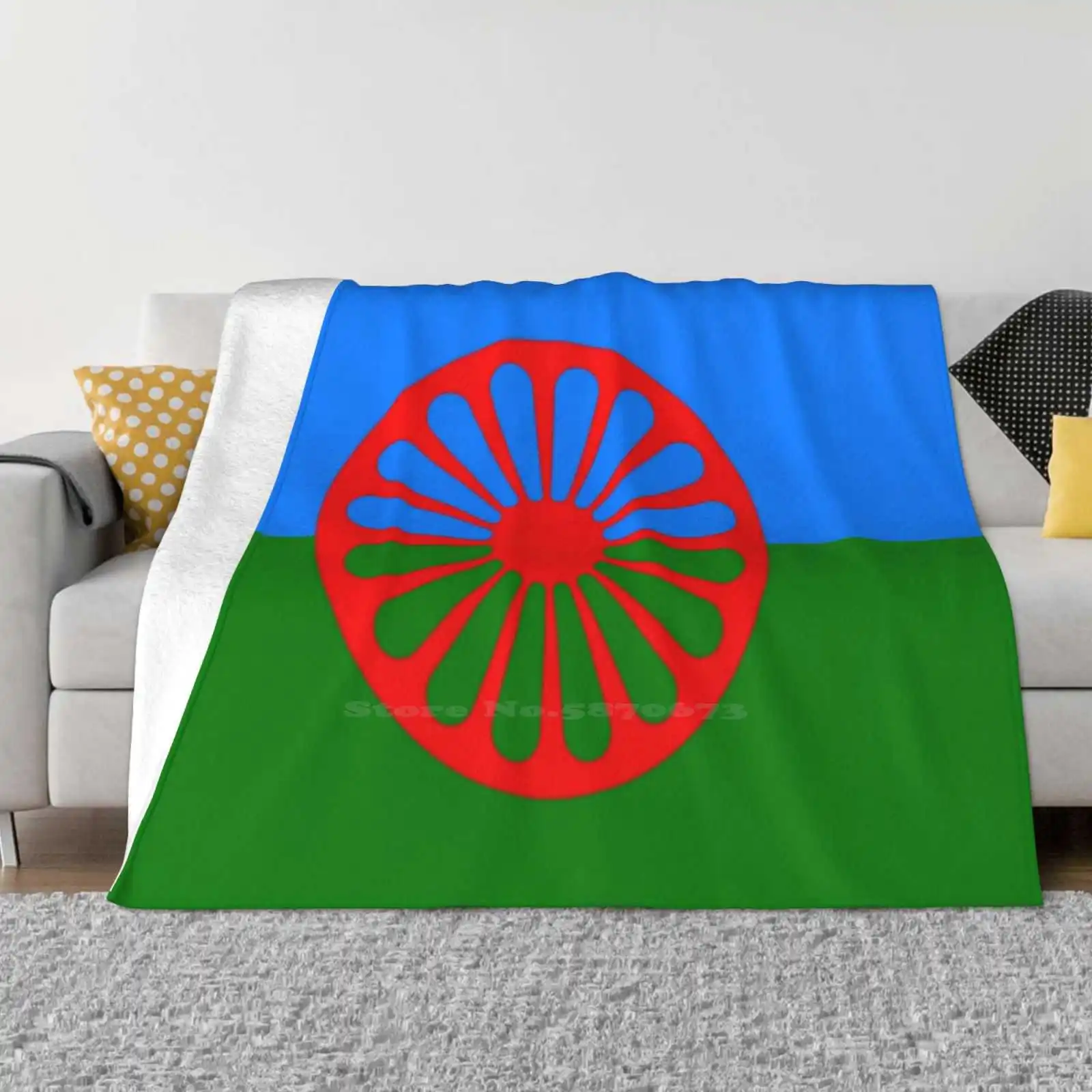 

Romani Flag Soft Warm Throw Blanket Flags Gypsies World Romani Congress Romany Language Gipsies