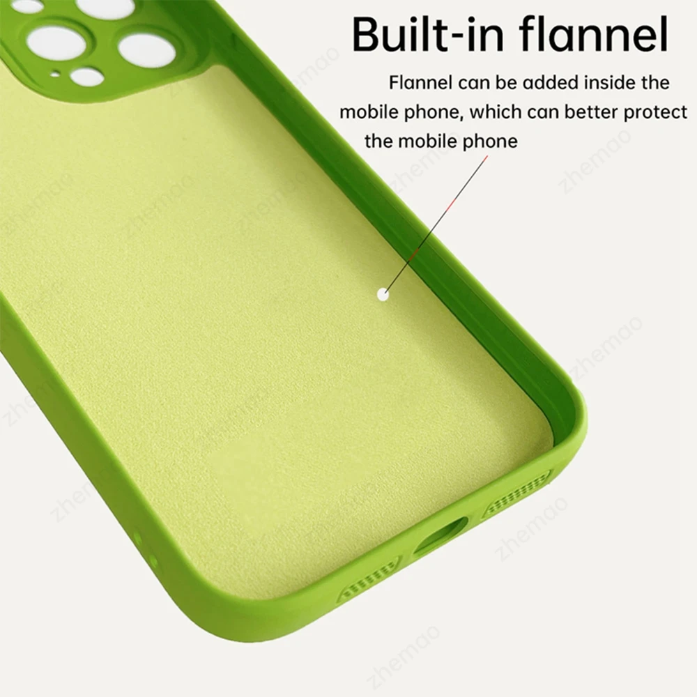 Built in flannel can be added inside the mobile phone which can better protect the mobile