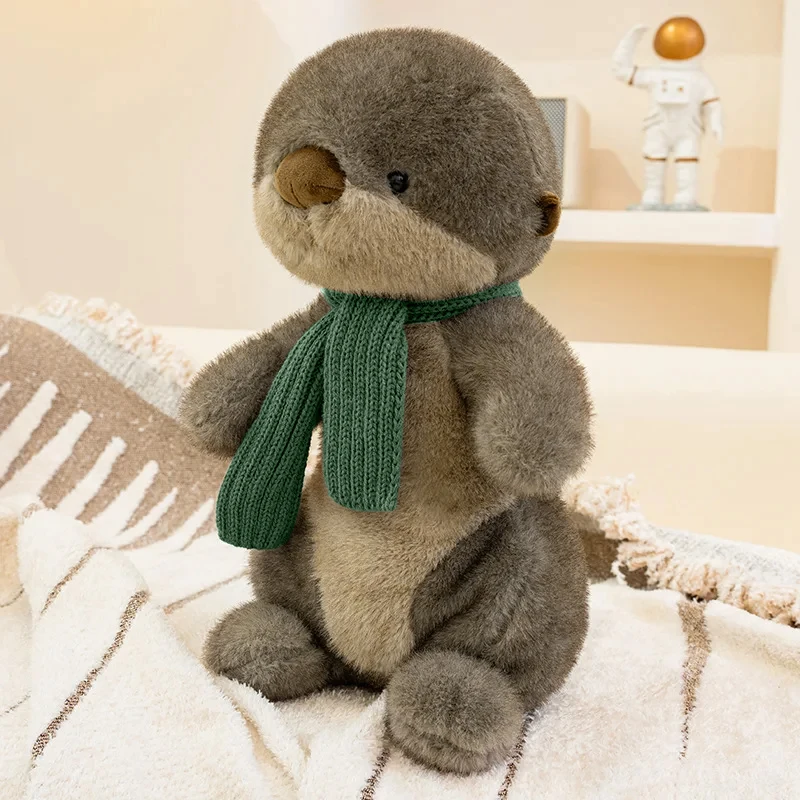 26/40CM Otter Plushie Cute Sea Otter Plush Toy Fluffy Comfortable Feel Stuffed Animals Otter Kids Baby Birthday Christmas Gift