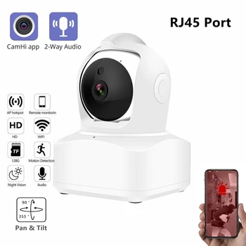 5MP WIFI IP PTZ Camera Indoor Smart Home CamHi APP Two-Way Audio Pan Tilt Wireless Network CCTV Camera With RJ45 Port 1