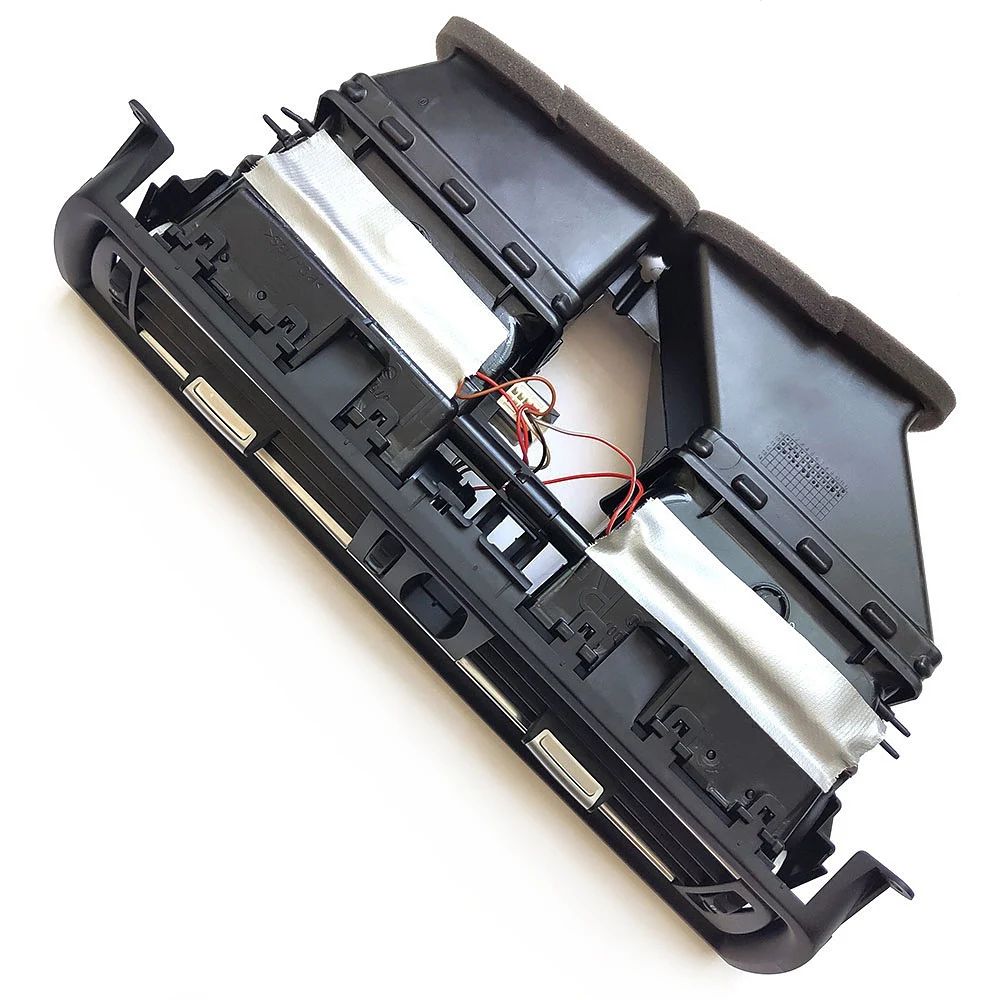 Plated Black Dashboard Central Air Conditioner Vent Grille Complete Assembly for 5 Series F10 F11 F18 64229209136