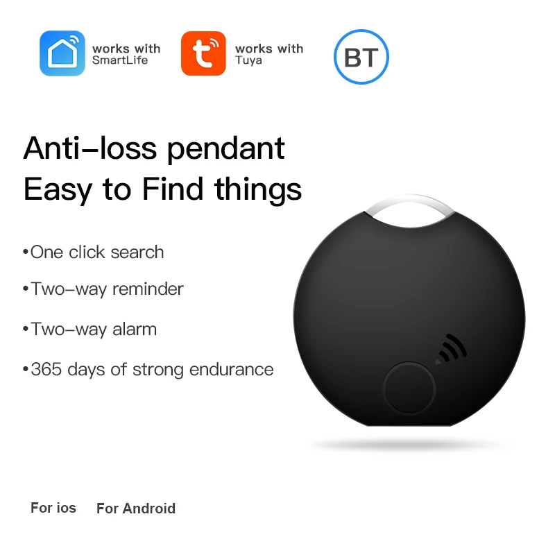스마트 Tuya 슬림 블루투스 트래커 지능형 태그 키 키즈 파인더 지갑 수하물 애완 동물 Anti-lose IOS 안드로이드 ..