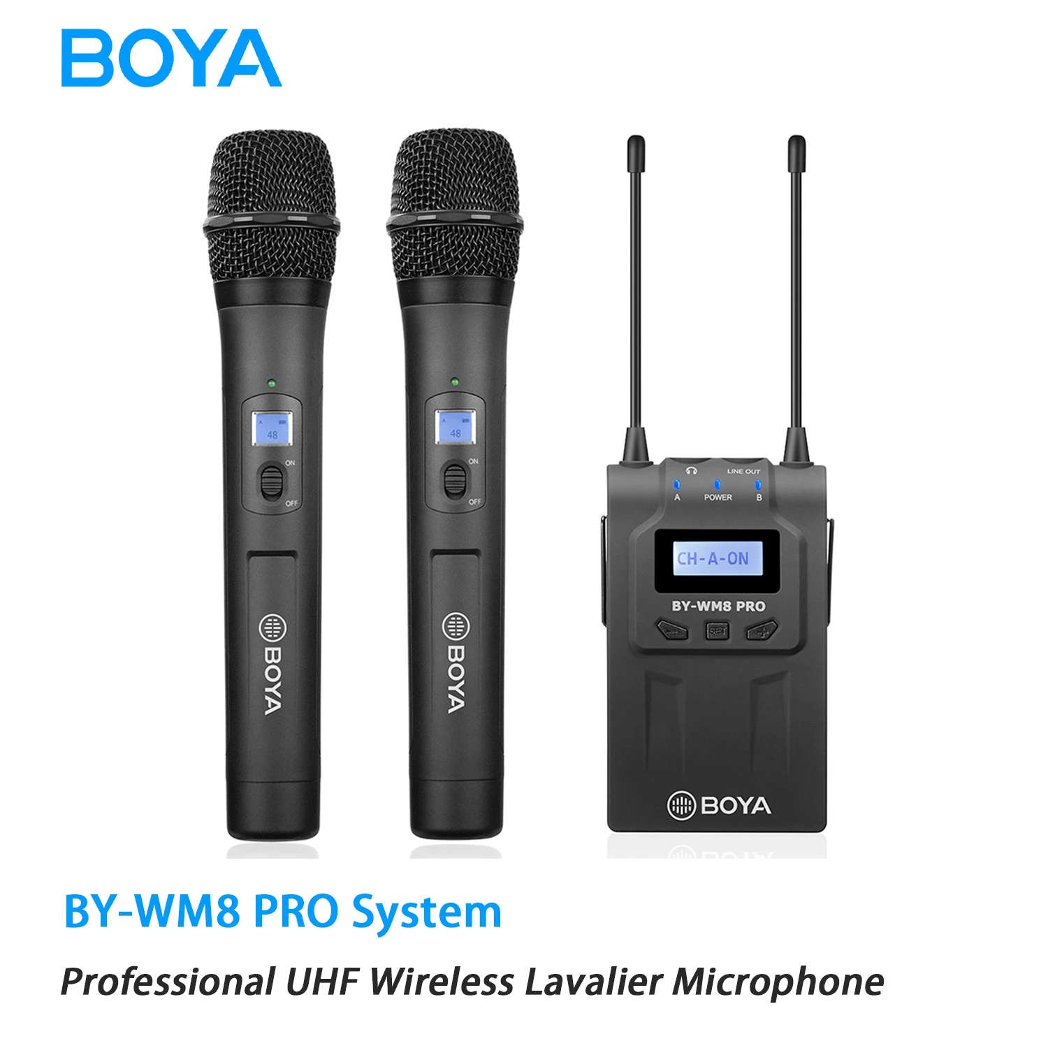 PRO　System　Camera　Handheld　Lavalier　Interview　BY-WM8　DSLR　BOYA　Professional　AliExpress　UHF　Mixer　Microphone　Condenser　Wireless　Live　Mic　For
