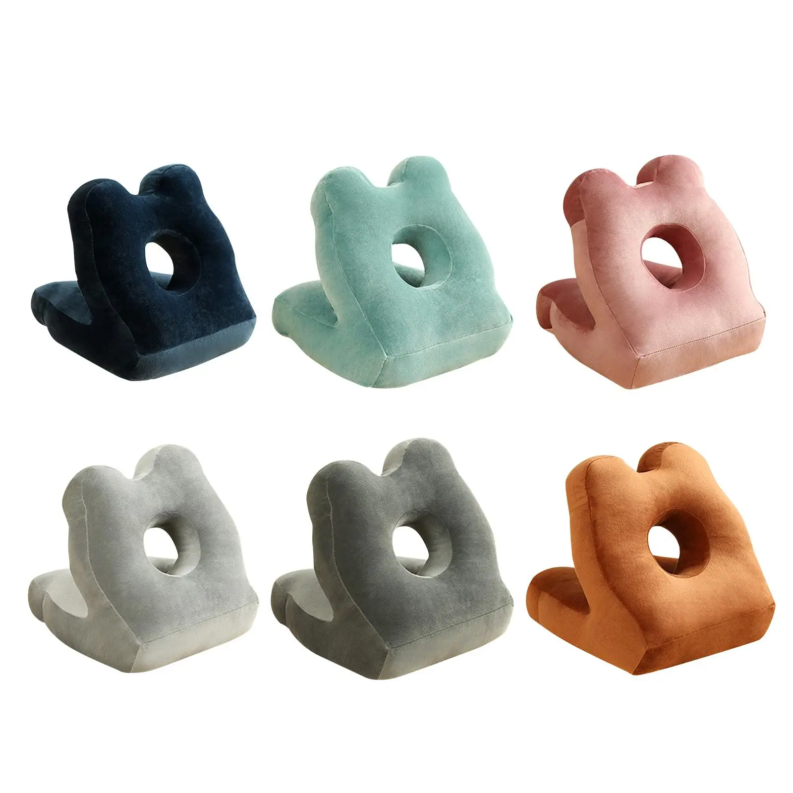 Portable U Shaped Neck Pillow Home Decoration Soft Napping Pillow Velvet PP Filler Throw Christmas Gifts