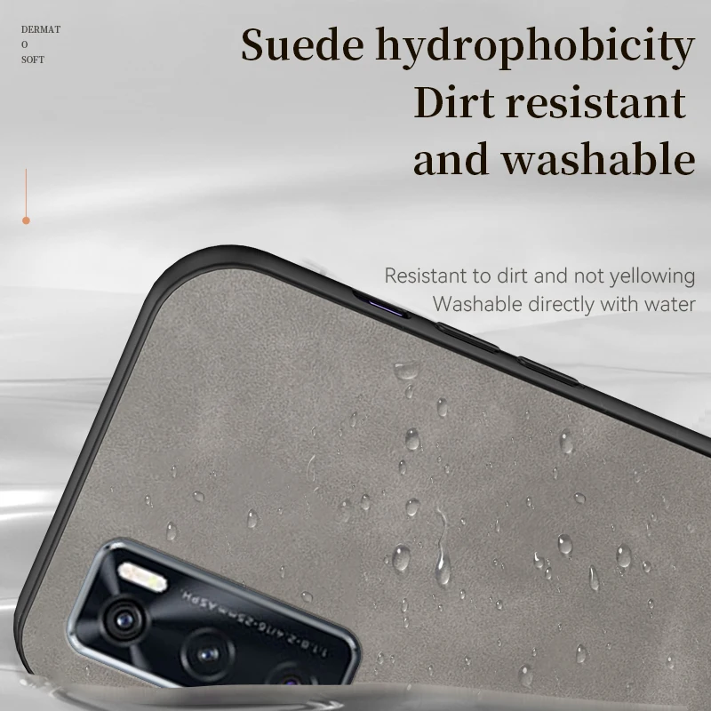 X90 X80 IQOO 11 10 Pro Custodia in pelle di pecora per V20 SE V27 V25E VIVO V23 V21E Copertura del respingente del silicone_voghion.com