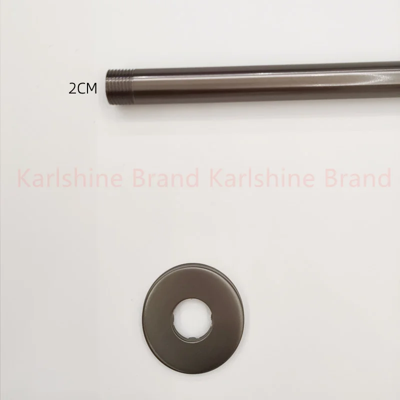 Description Picture 6 of itemBathroom Gun Grey Shower Arm Extension Pipe Stainless Steel Brushed Wall Mounted Showerhead Fixed Bar For Showerheads Accessorie