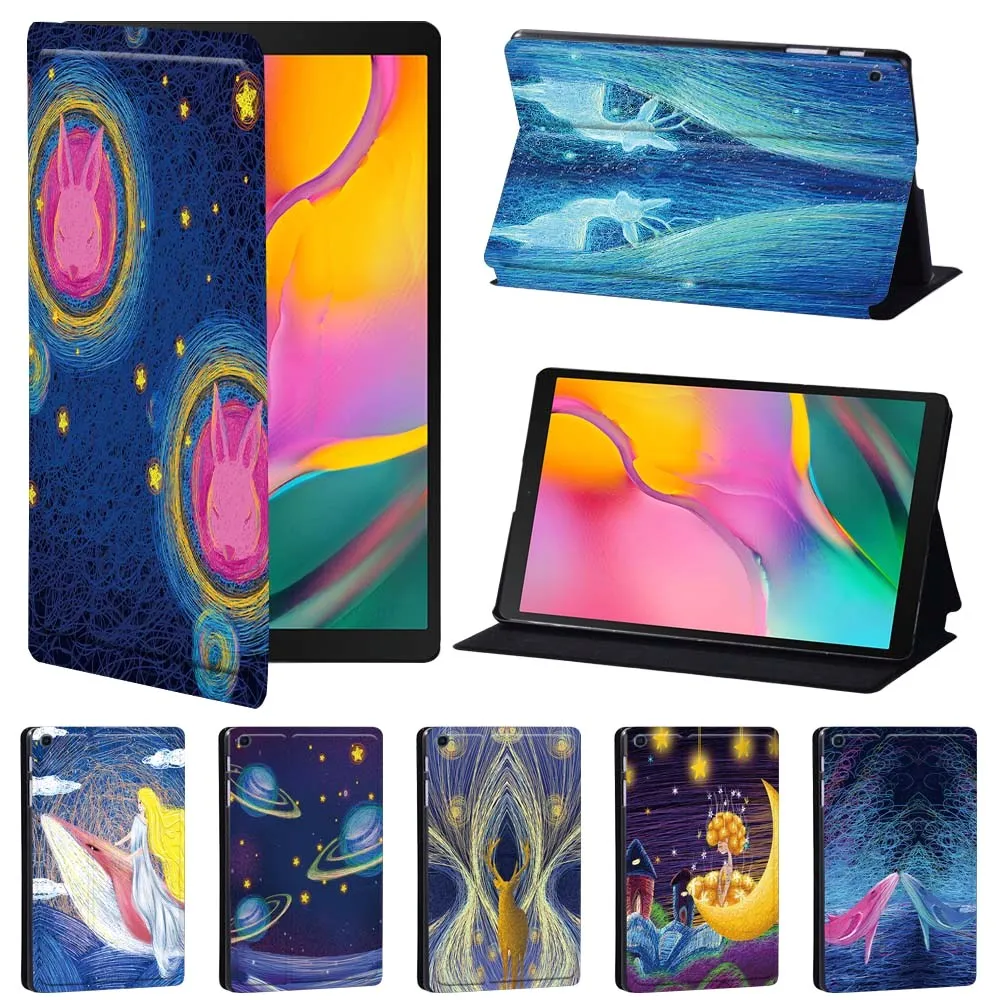 Per Samsung Galaxy Tab A7 Lite 8.7 "/A 10.1"/10.5 "/A8 10.5"/A7 10.4 "/S5E 10.5"/S6 Lite 10.4 "Custodia In Pelle Pu Per Tablet