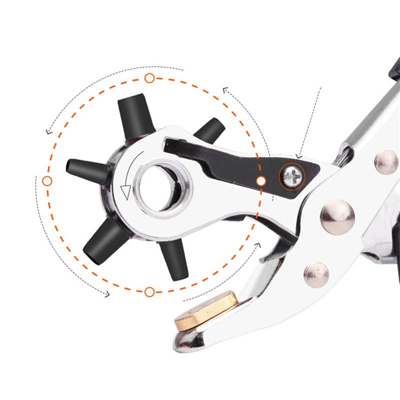 Leathercraft Paper Puncher for Leather Hole Punch Belts Stitching Plier Perforator Watchband Eyelet Piercer Leather Craft Tools