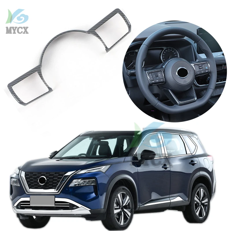 Per Nissan X-Trail X Trail Xtrail T33 2021 2022 + Abs Carbon Texture Car Interior Coprivolante Trim