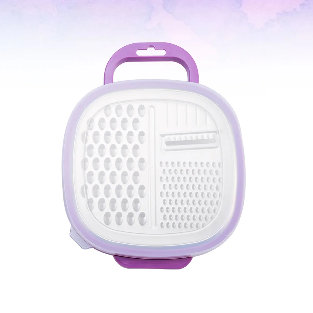 

Kitchen Cheese Grater with Storage Container and Lid Stainless Steel Vegetable Grater Multipurpose Ginger Grater Basket for