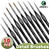 10pcs Marie's Miniature Model Synthetic Paintbrushes Kit,Micro Detail Brush Set for Acrylic,Oil,Watercolor,Paint by Number 1