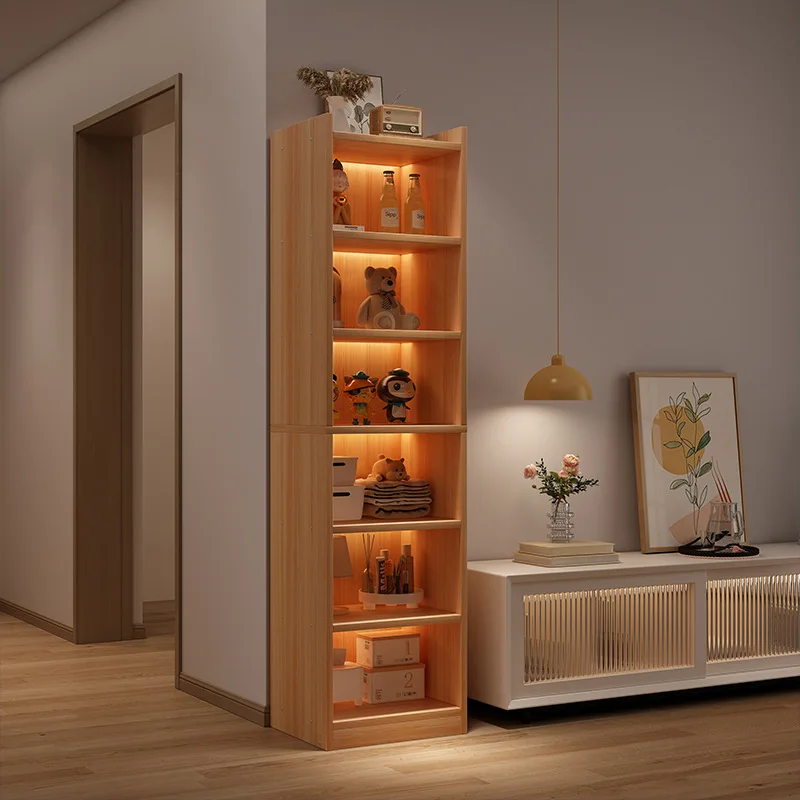 

Bookshelf, storage rack, floor to ceiling, multi-layer storage rack, narrow slit living room, household shelf